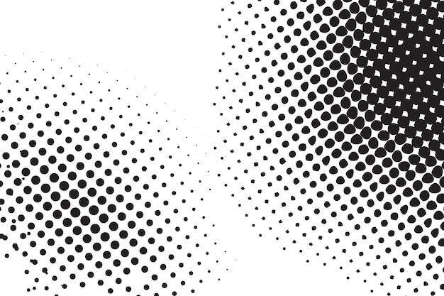 Abstracte zwart-witte stippen halftone achtergrond