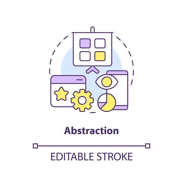 Abstraction concept icon