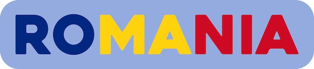 Абстракция флага страны Румыния Векторная иллюстрация