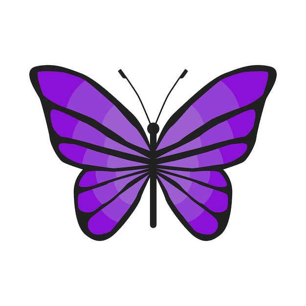 Abstraction Insects Vector butterfly purple butterfly