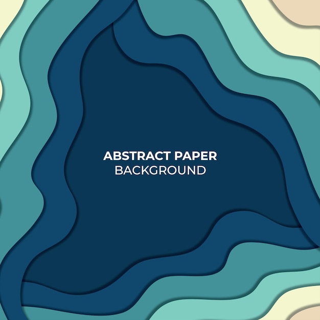 벡터 추상적 인 웨이브 종이 스타일 배경
