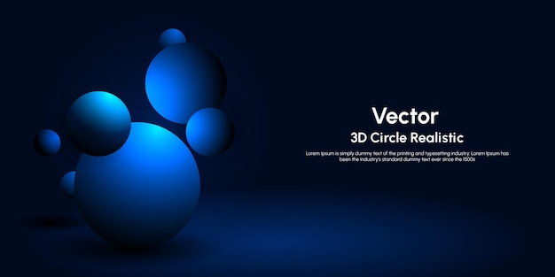 Vector abstrart dynamic gradient 3d render background