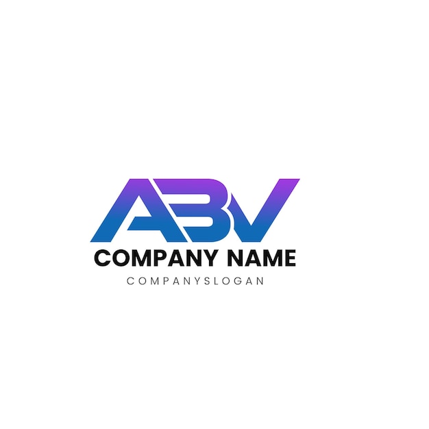 Vector abv initial logo