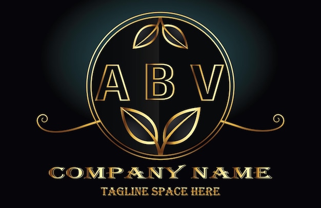 Vector abv letter logo