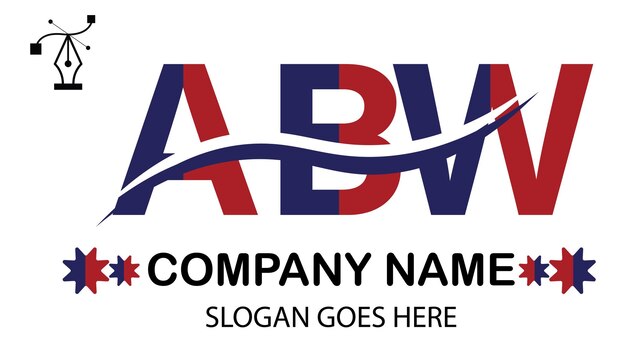 Vector abw letter logo