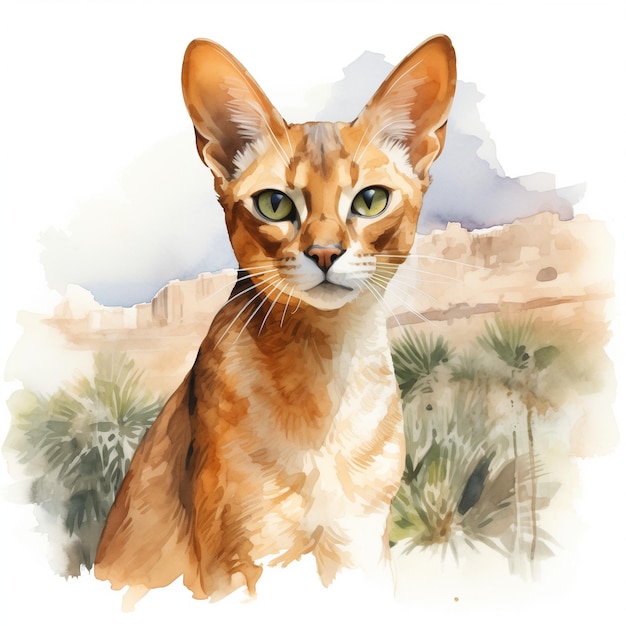 Abyssinian kitten cat