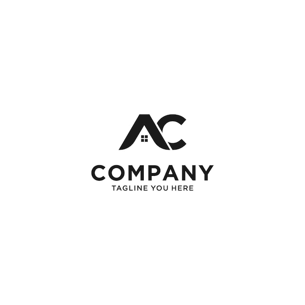 AC construction property real estate Logo designs icon