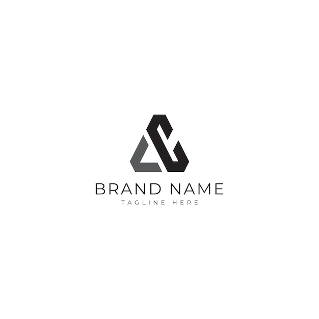 Ac letter logo design vector