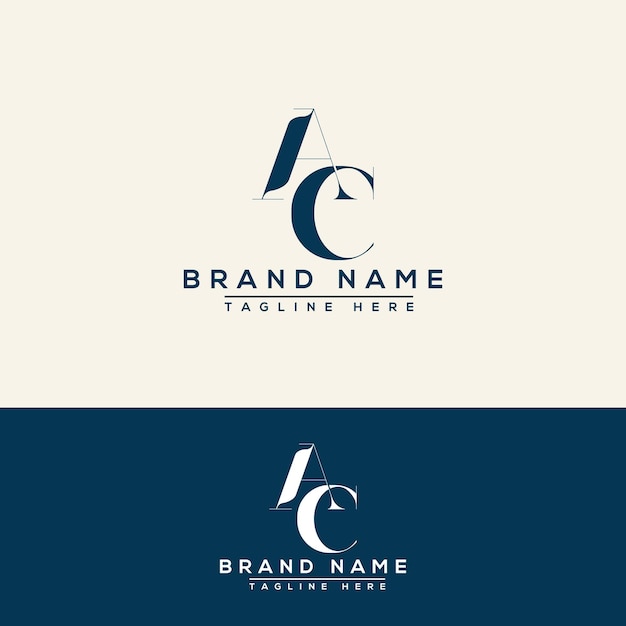 AC logo Design Template Vector Graphic Branding Element