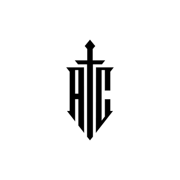 Ac monogram logo design letter text name symbol monochrome logotype alphabet character simple logo
