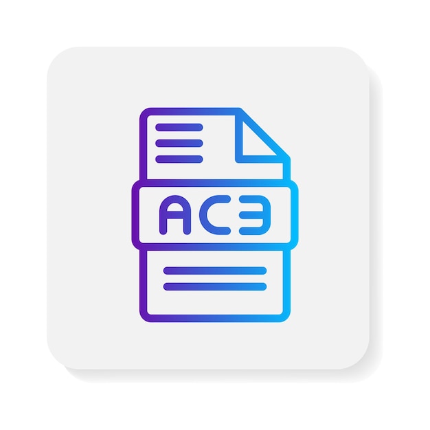 ac3 document file flat icons format files type extension symbol icon