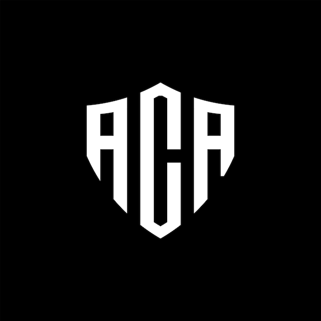 Aca logo on a black background