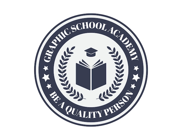 Vector academic education logo