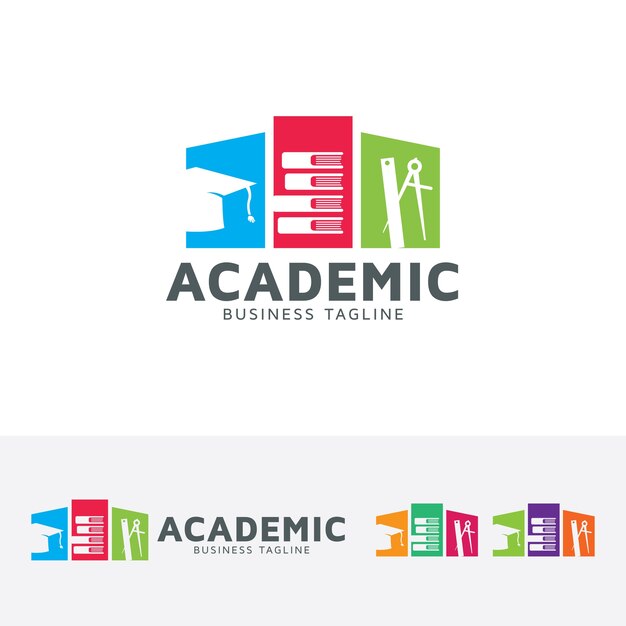 Modello di logo accademico