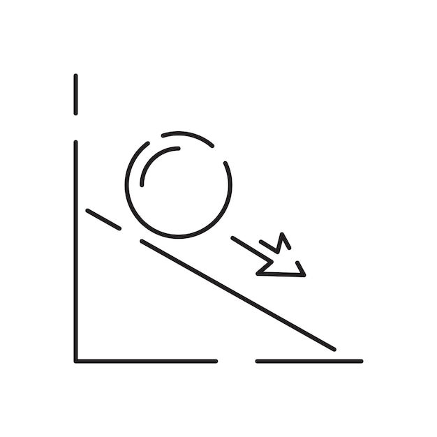 Academische disciplines natuurkunde wetenschap lijn pictogram vector illustratie onderwijs testinstrumenten