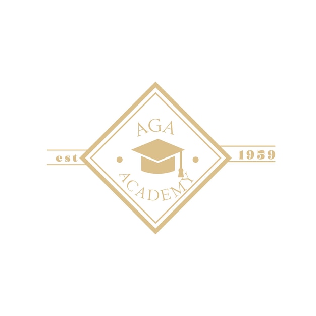 Logo vintage dell'accademia