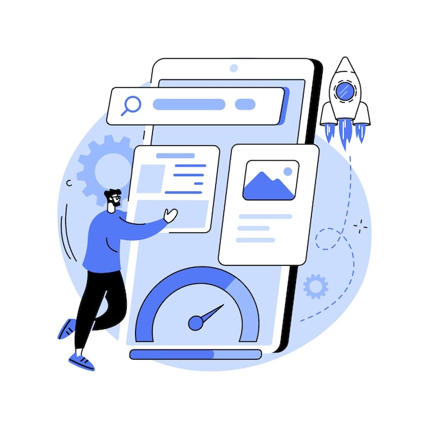 accelerated mobile pages abstract concept vector illustration