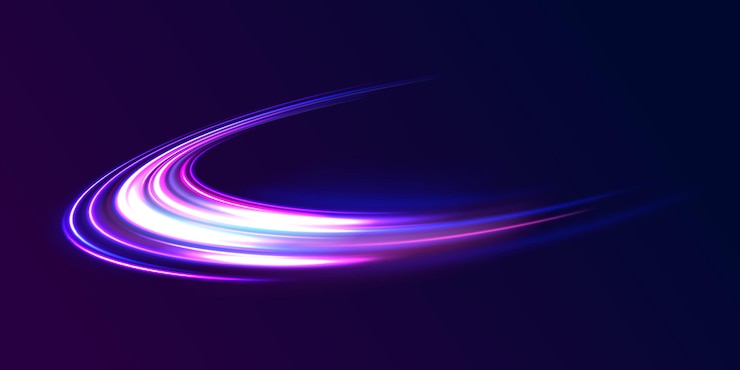 Vector acceleration speed motion on night road magic moving fast speed lines blurred car light motion