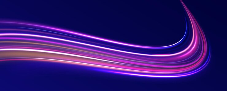 Vector acceleration speed motion on night road magic moving fast speed police lines blurred car light