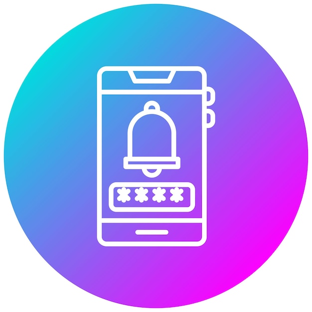 Access Alarms Vector Illustratie Stijl