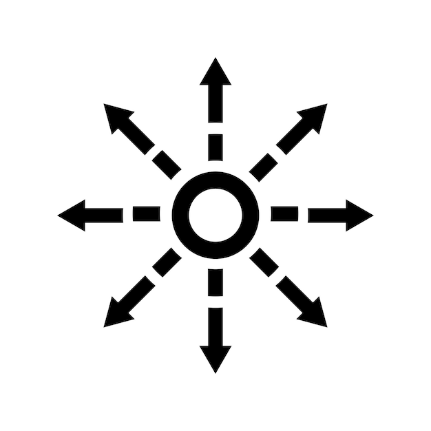 Access connectivity decentral icon Black vector graphics