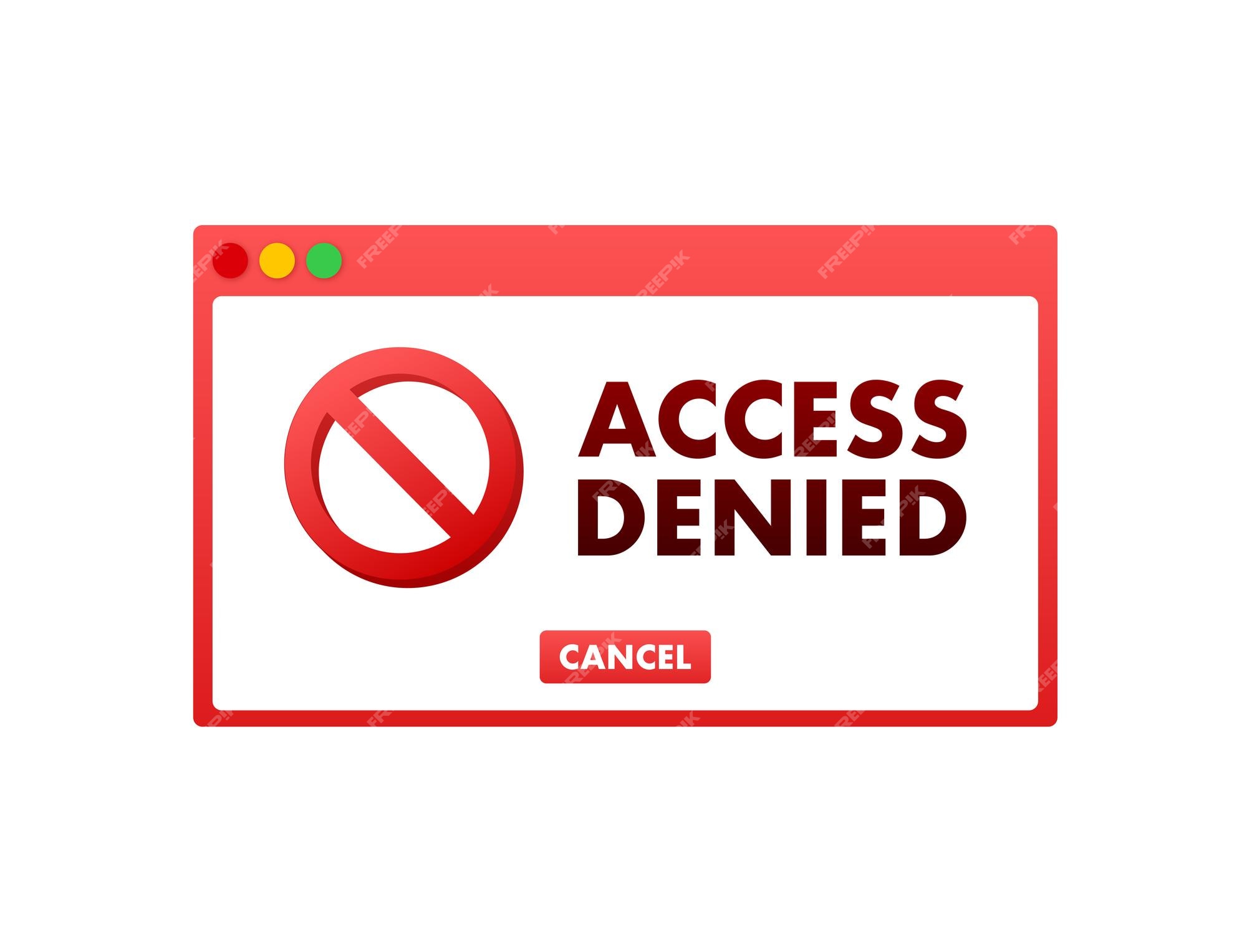 Access denied. Forbidden access denied