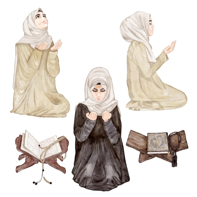 Vector accessories for the ramadan holiday