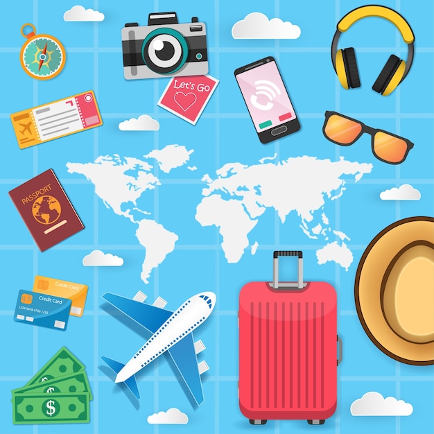 Gli accessori viaggiano per il mondo.