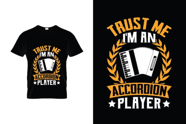 Accordeon T-shirt ontwerp