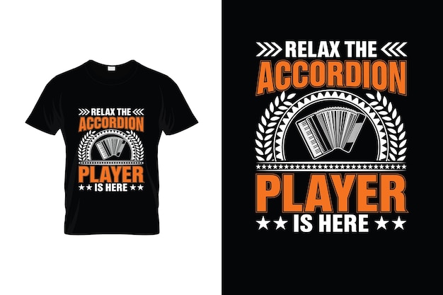 Accordeon T-shirt ontwerp