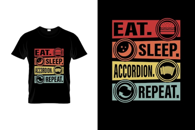 Accordeon T-shirt ontwerp