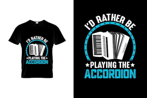 Accordeon T-shirt ontwerp