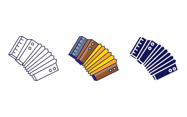 accordeon vector icoon