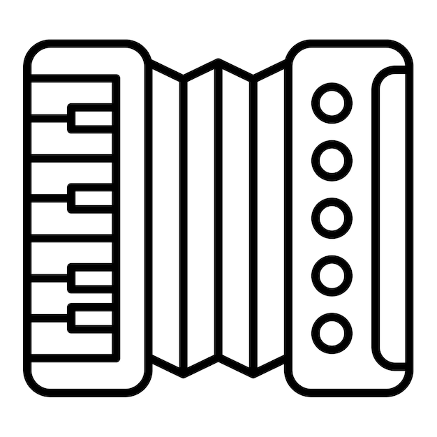 Vector accordion icon