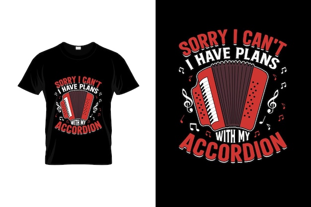 Vector accordion tshirt design