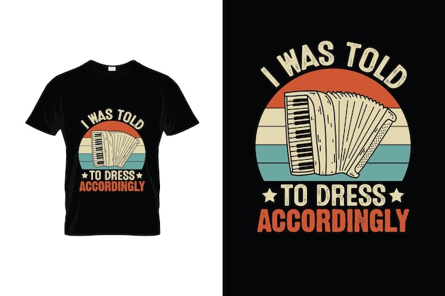 Accordion TShirt Design