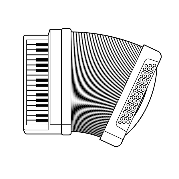 Vettore accordeon