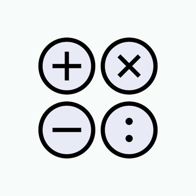 Vector accountant pictogram berekening element teken en symbool vector