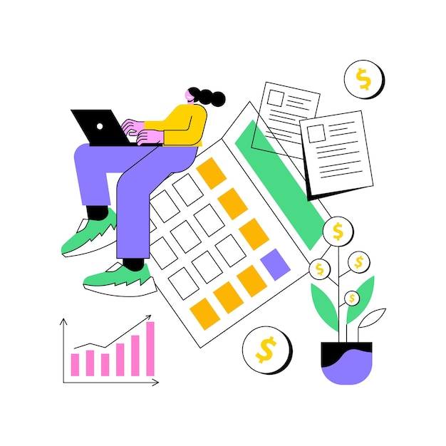 accounting abstract concept vector illustration