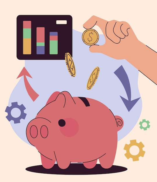 Accounting and auditing piggy bank