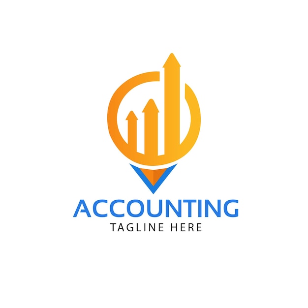 Vector accounting creative logo design