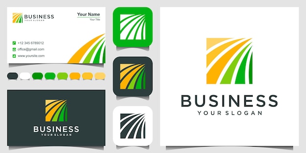 accounting financial management logo design template