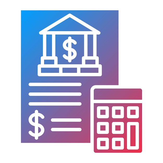 Vector accounting icon vector image can be used for banking and finance