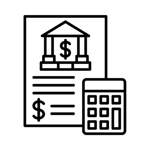 accounting line illustration