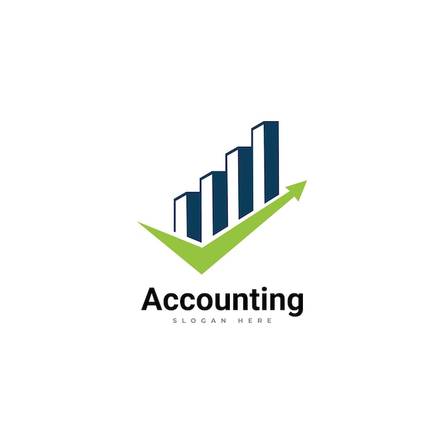Accounting logo art design vector template for company