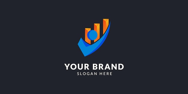 Vector accounting and people logo template