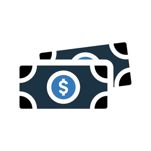Vector accrual cash currency icon simple editable vector illustration