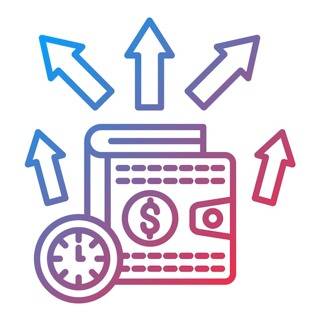Vector accrued expenses icon vector image can be used for accounting
