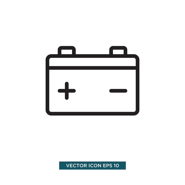 accu battery icon vector illustration template