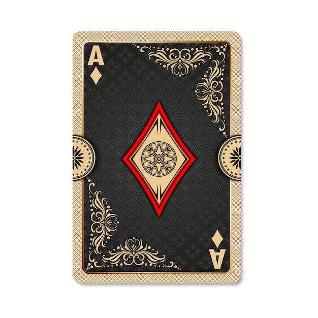 Vector ace of diamonds